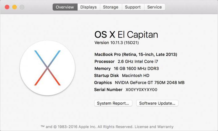 На комп'ютерах перевірити гарантію Apple можна, скориставшись меню з логотипом яблука, розташованим на верхній інформаційній панелі