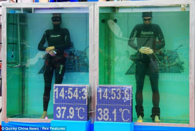 На щорічних змаганнях з фрідайвінгу в Китаї 35-річний Том Сітас встановив світовий рекорд, пробувши без кисню більше двох десятків хвилин